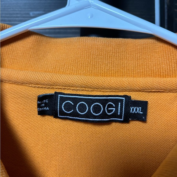 Coogi Polo Shirt Mens XXXL Orange Embroidered Logo Hip Hop Streetwear VTG - Picture 6 of 6